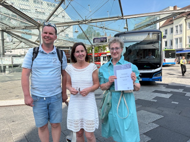 Protest gegen das neue Stadtbussystem